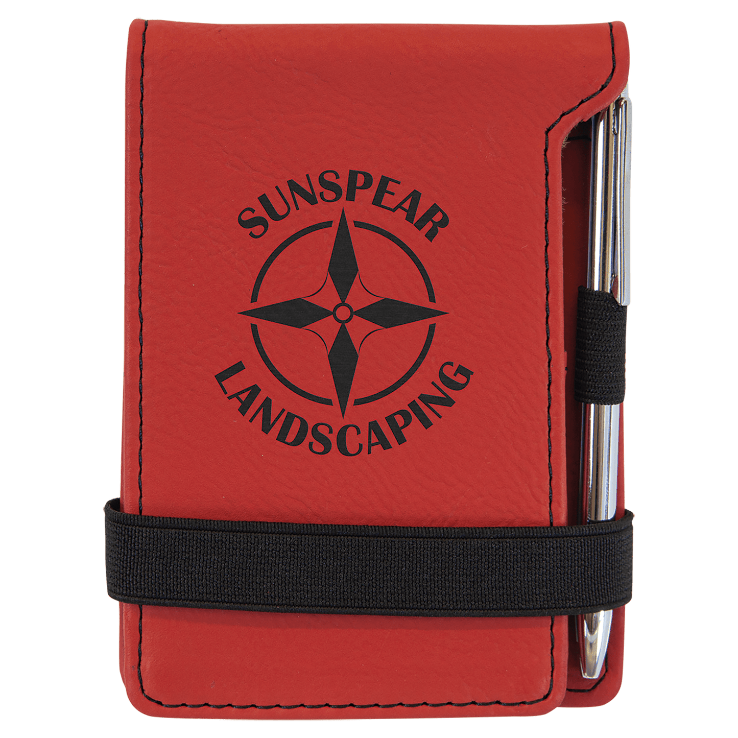 Leatherette Mini Notepad with Pen 3.25" x 4.75"