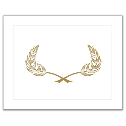 9.5" x 12" Leaf Design Certificate Holder