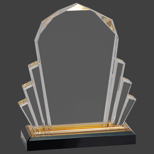 Gold Faceted Impress Acrylic
