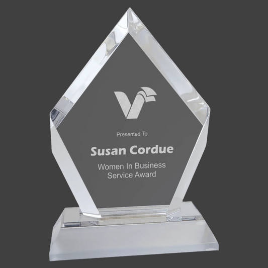 Silver Frosted Base Diamond Impress Acrylic