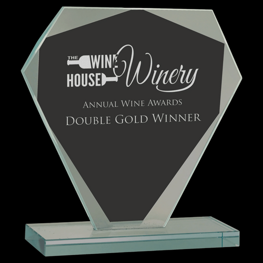 Cut Diamond Jade Glass Award