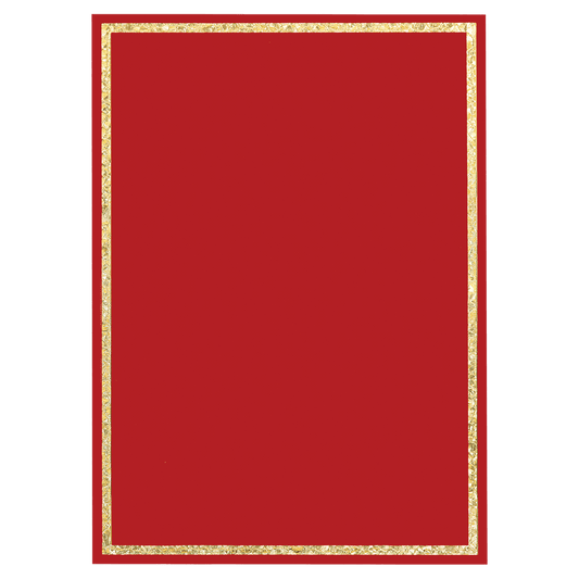 Red Florentine Frame Designer Plaque Plate