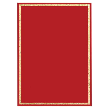 Red Florentine Frame Designer Plaque Plate