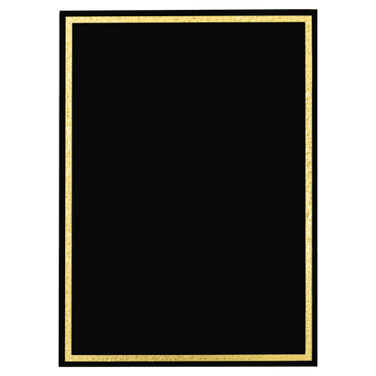 Black Florentine Frame Designer Plaque Plate