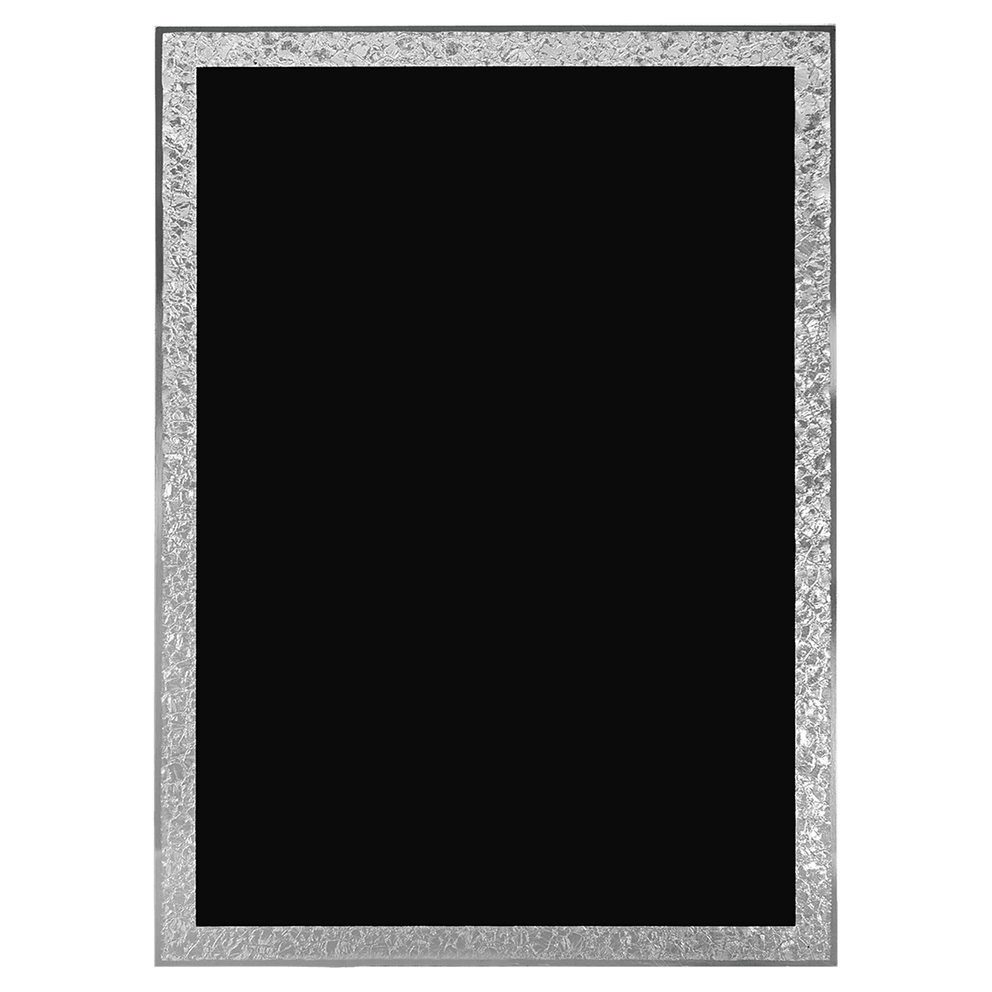 Black Aluminum Florentine Border Designer Plaque Plate