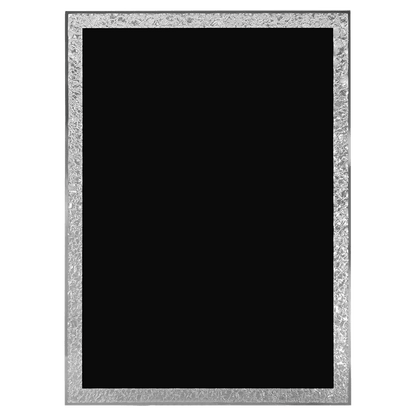 Black Aluminum Florentine Border Designer Plaque Plate