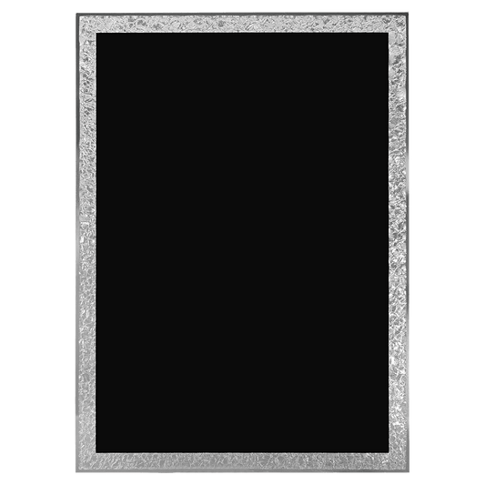 Black Aluminum Florentine Border Designer Plaque Plate