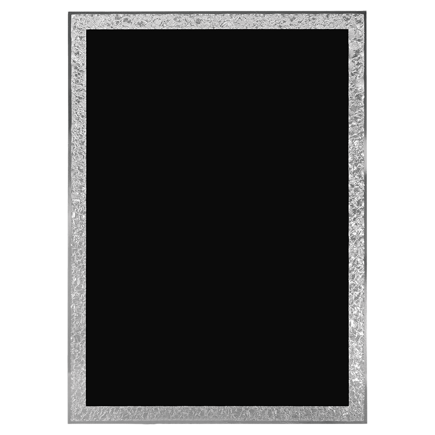 Black Aluminum Florentine Border Designer Plaque Plate