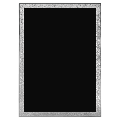 Black Aluminum Florentine Border Designer Plaque Plate