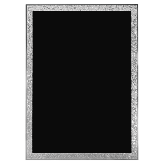 Black Aluminum Florentine Border Designer Plaque Plate