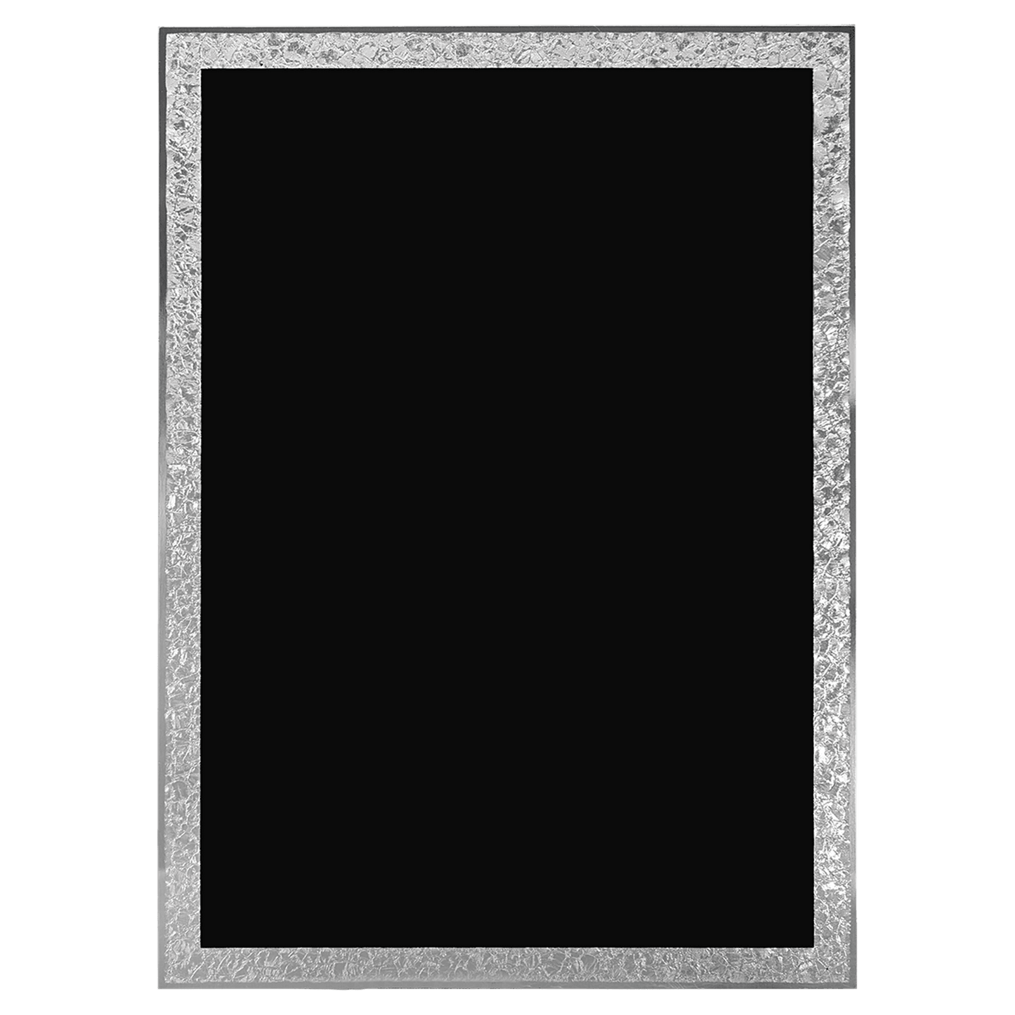 Black Aluminum Florentine Border Designer Plaque Plate