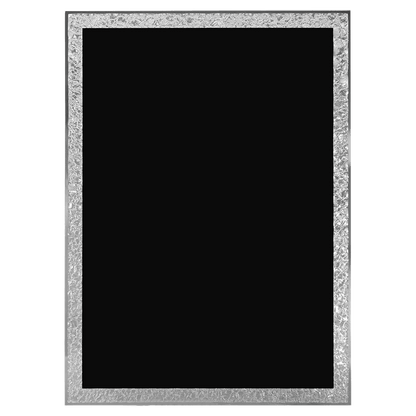 Black Aluminum Florentine Border Designer Plaque Plate