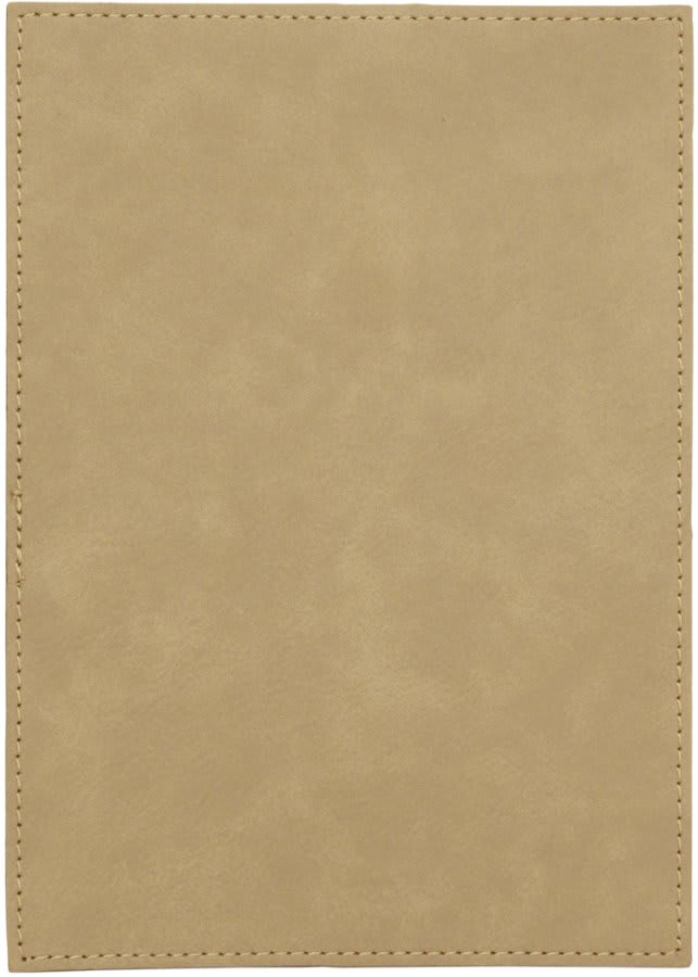 Light Brown Leatherette Plaque Plate