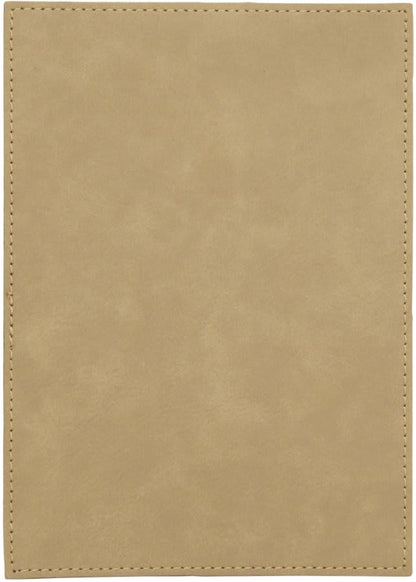 Light Brown Leatherette Plaque Plate