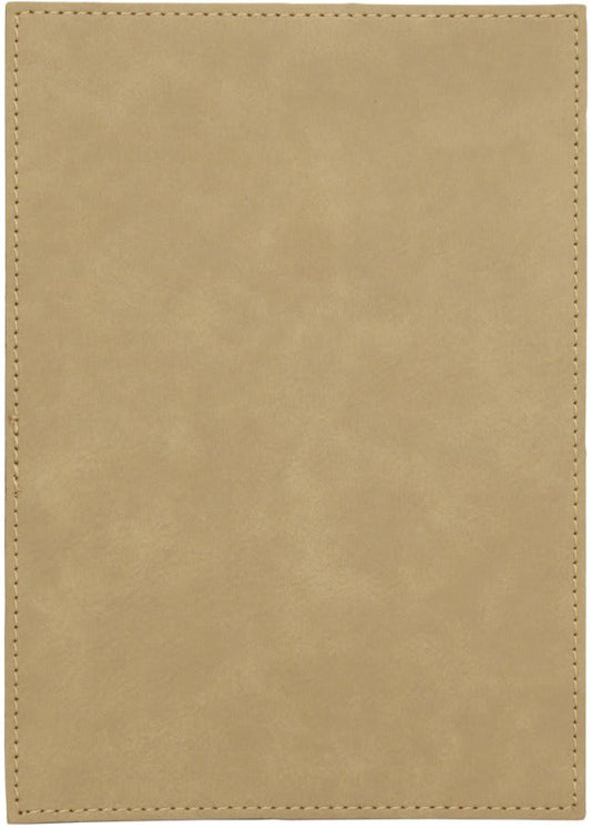Light Brown Leatherette Plaque Plate