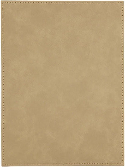 Light Brown Leatherette Plaque Plate