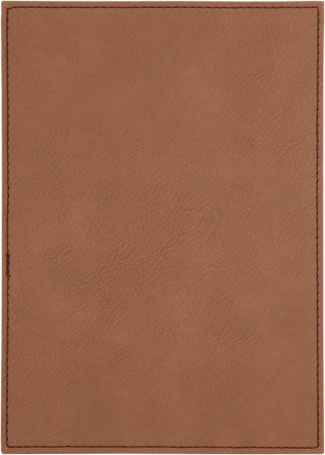 Dark Brown Leatherette Plaque Plate