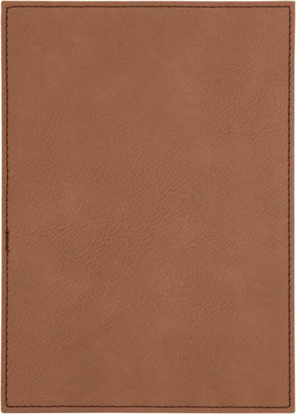 Dark Brown Leatherette Plaque Plate