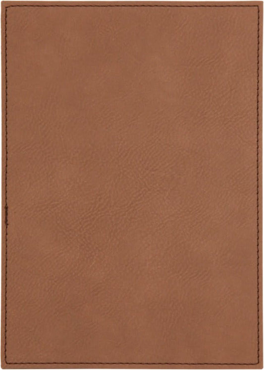 Dark Brown Leatherette Plaque Plate