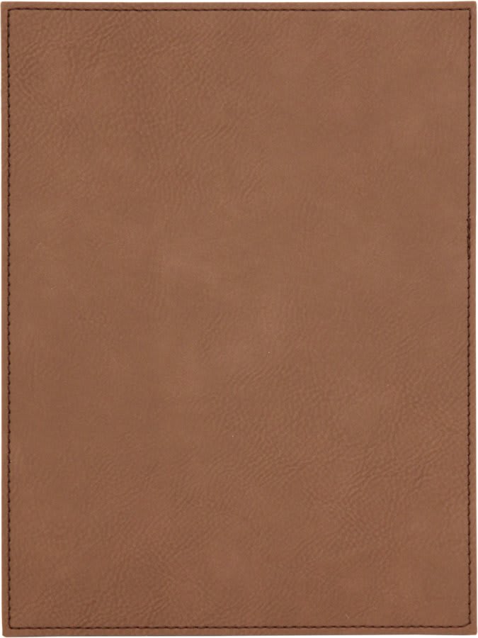 Dark Brown Leatherette Plaque Plate