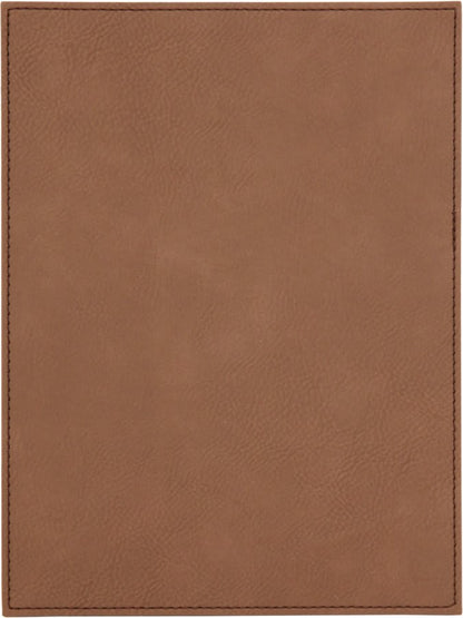 Dark Brown Leatherette Plaque Plate
