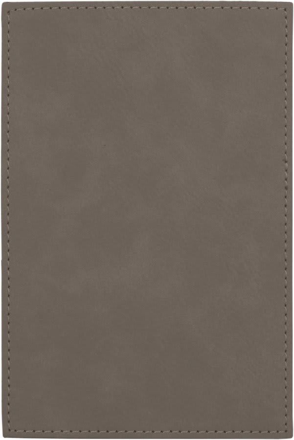 Gray Leatherette Plaque Plate