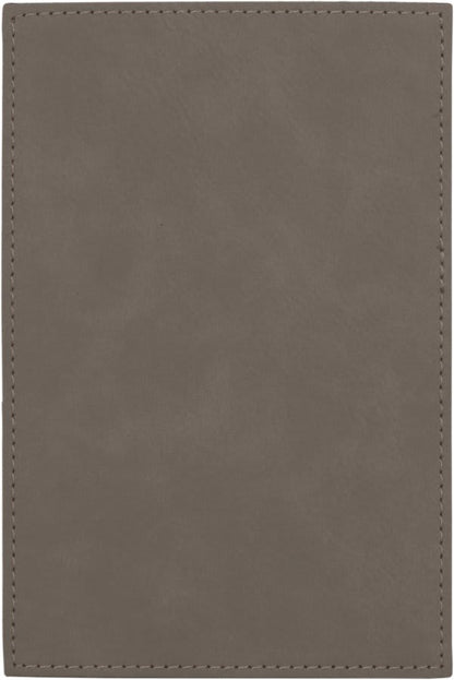 Gray Leatherette Plaque Plate
