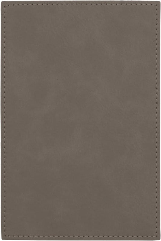 Gray Leatherette Plaque Plate