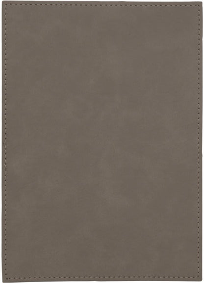 Gray Leatherette Plaque Plate