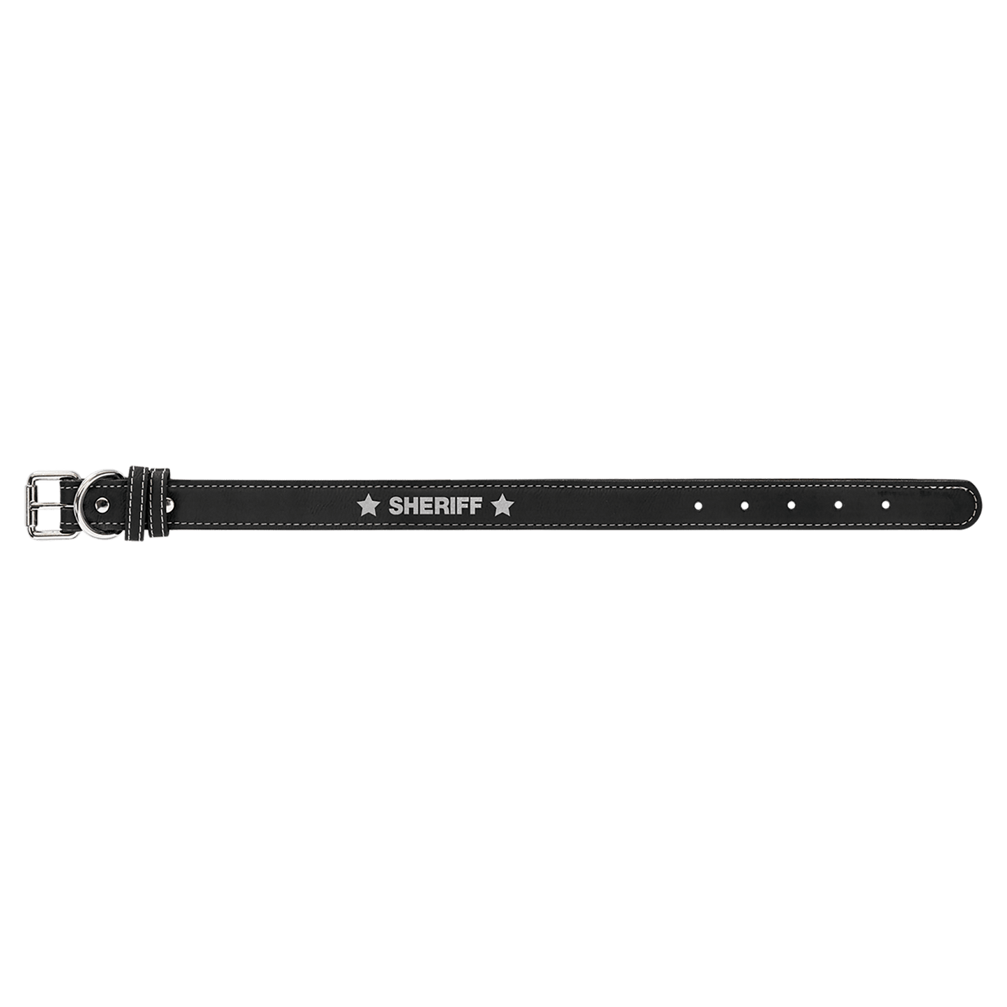 Small 15" x .75" Leatherette Dog Collar
