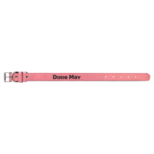 Small 15" x .75" Leatherette Dog Collar