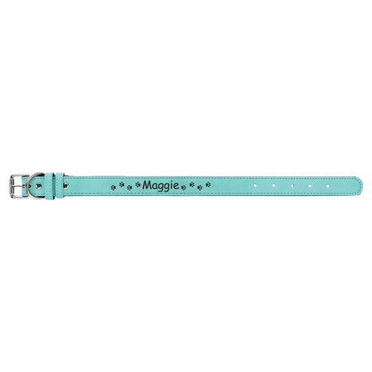 Small 15" x .75" Leatherette Dog Collar