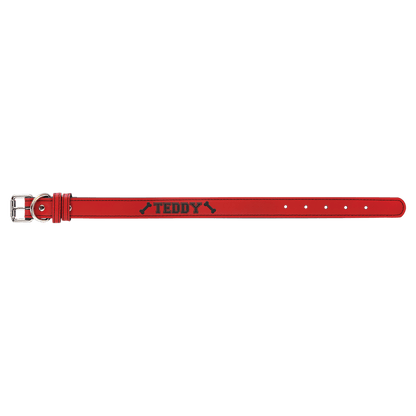 Small 15" x .75" Leatherette Dog Collar