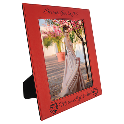 Red Leatherette Photo Frame