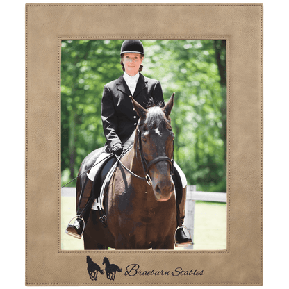 Light Brown Leatherette Photo Frame