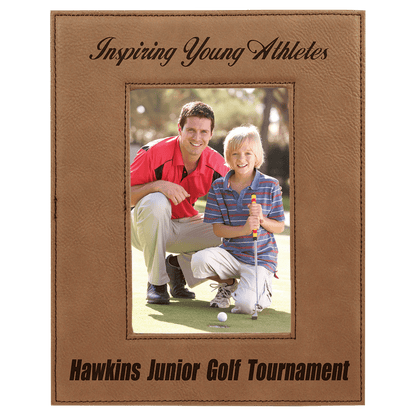 Dark Brown Leatherette Photo Frame
