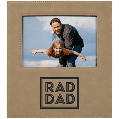 Leatherette Photo Frame 5" x 7" with Large Engraving Area