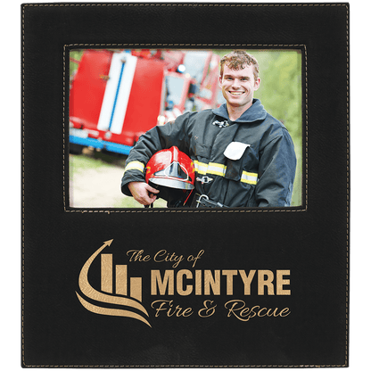 Leatherette Photo Frame 5" x 7" with Large Engraving Area