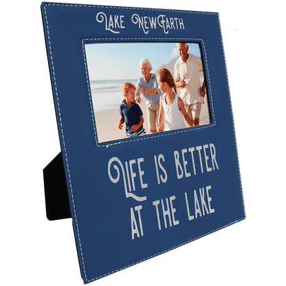 Leatherette Photo Frame 4" x 6" with Large Engraving Area