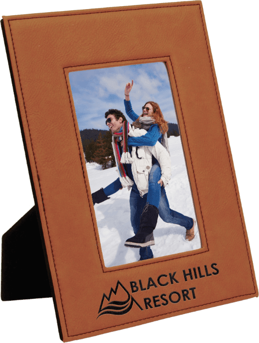 Rawhide Leatherette Photo Frame