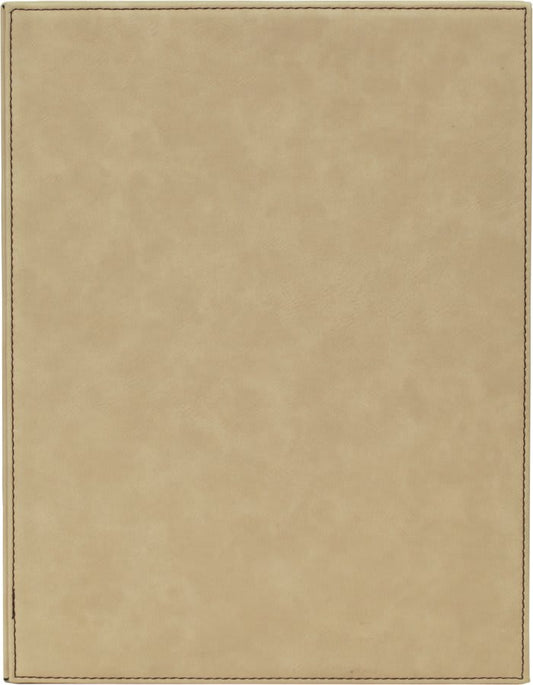 Light Brown Leatherette Plaque