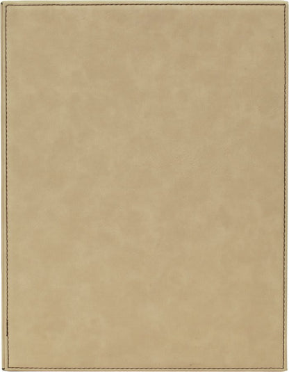 Light Brown Leatherette Plaque