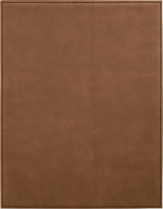 Dark Brown Leatherette Plaque