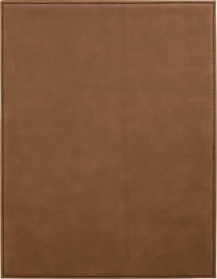 Dark Brown Leatherette Plaque
