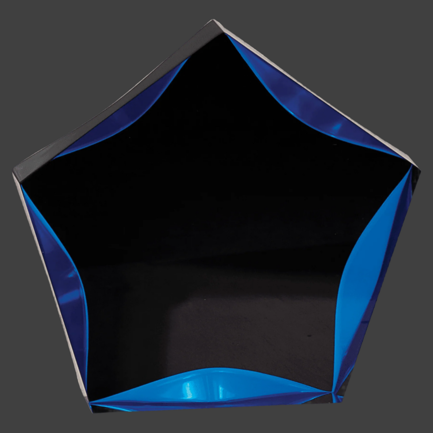 Black/Blue Luminary Star Acrylic