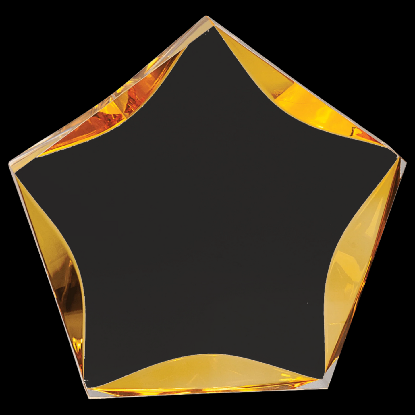 Clear/Gold Luminary Star Acrylic