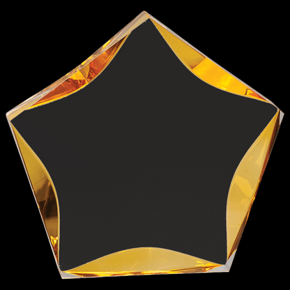 Clear/Gold Luminary Star Acrylic