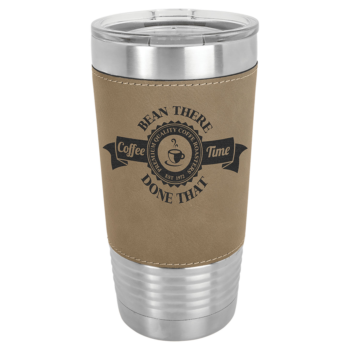 Polar Camel 20 oz. Leatherette Polar Camel Tumbler with Clear Lid