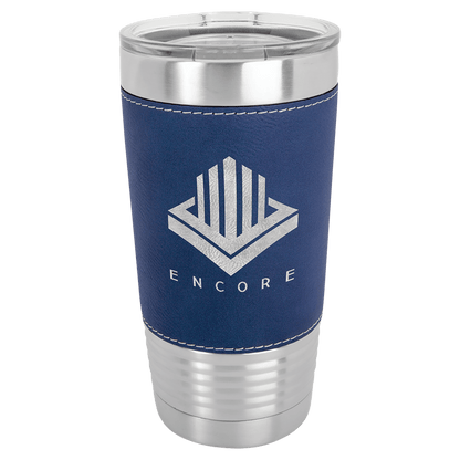 Polar Camel 20 oz. Leatherette Polar Camel Tumbler with Clear Lid