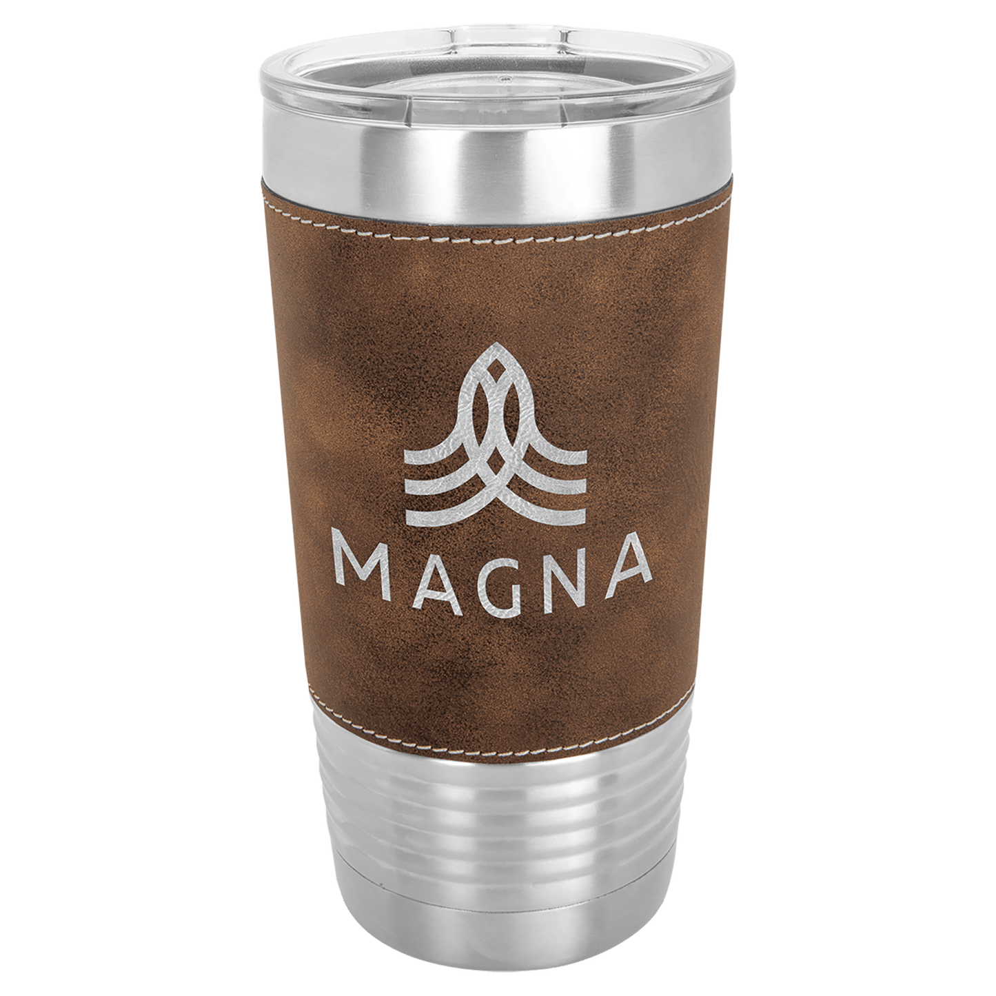 Polar Camel 20 oz. Leatherette Polar Camel Tumbler with Clear Lid